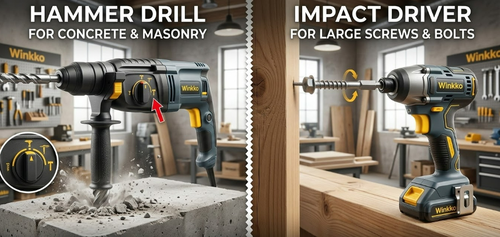 Perceuse &agrave; percussion ou visseuse &agrave; percussion&nbsp;: les principales diff&eacute;rences et comment choisir pour vos projets