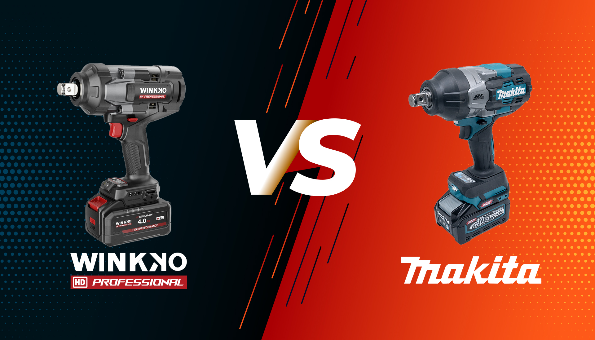 Confronto de torque de chaves de impacto 40V - RODADA 1